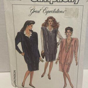 Simplicity 8926 Great Expectations Vintage Maternity Dress Pattern Size 10
